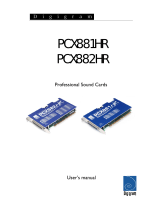 Digigram PCX881HR User manual