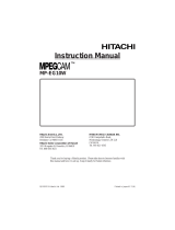 Hitachi MpegCam MP-EG10W User manual
