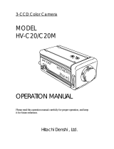 Hitachi HV-C20 Operating instructions