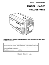 Hitachi HV-D25 User manual