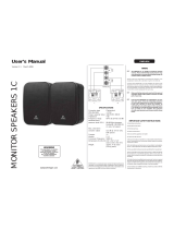 Behringer Monitor 1C User manual