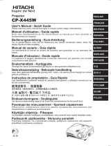 Hitachi CP-X445W User manual