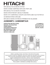 Hitachi AXM89MP3 Operating Instructions Manual