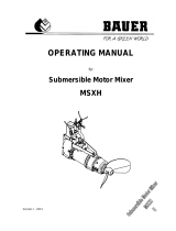 Bauer MSXH Operating instructions
