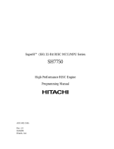Hitachi SH7750 series Programming Manual