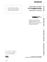 Hitachi VT-FX960E User manual
