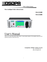 DSPPA MAG2140II User manual