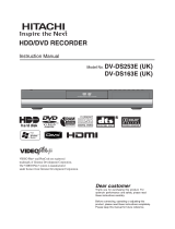 Hitachi DV-DS253E/UK User manual