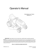 MTD Series 611 User manual