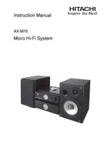 Hitachi AX-M76 User manual
