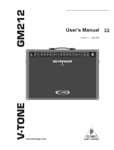 Behringer GM212 User manual