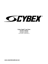 CYBEX Eagle Leg Press Owner's manual