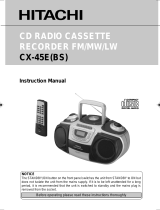 Hitachi CX-45E(BS) User manual