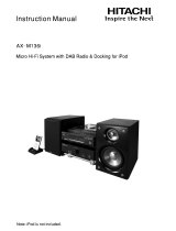 Hitachi AX-M136i User manual