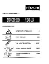 Hitachi 35TX89K Operating instructions