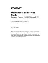 Compaq presario V6000 Maintenance And Service Manual