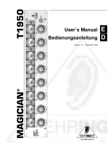 Behringer MAGICIAN T1950 User manual