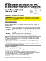 Hitachi CP-X2515WN User manual
