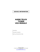 AUDIO TELEX TX3028 Service Information