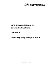 Motorola MCS 2000 Service Instructions Manual