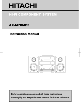Hitachi AX-M70MP3 User manual