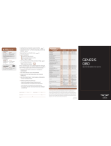 Genesis G80 Quick Reference Manual