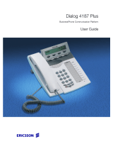 Ericsson Dialog 4187 Plus User manual