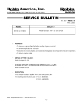 Robin America EY15-3 Service Bulletin