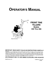 MTD 342 Series User manual