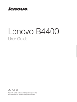 Lenovo B4400 User manual
