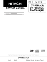 Hitachi DV-P588A User manual