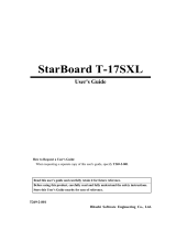 Hitachi StarBoard T-17SXL User manual