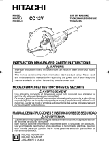 Hitachi CC 12Y User manual