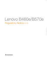 Lenovo B460E Regulatory Notice