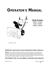 MTD Yard Machines E642E User manual