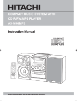 Hitachi AX-M40MP3 User manual