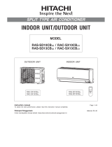 Hitachi RAC-SX10CCT User manual