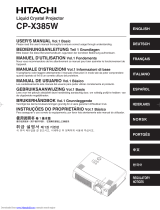 Hitachi CP-X385W User manual