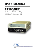 CTC Union ET100/NRZ User manual
