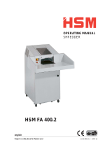 HSM Powerline FA 400.2 Operating instructions