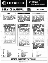 Hitachi D-980MFS User manual