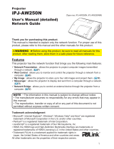 Hitachi CP-X3011N Network Manual