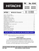 Hitachi GX Series 32GX01B User manual