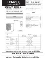 Hitachi RAC-50YH7 User manual