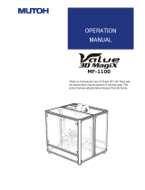 MUTOH Value 3D MagiX MF-1100 Operating instructions