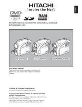 Hitachi DZ-GX5100 User manual