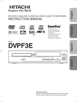 Hitachi DVPF3E User manual
