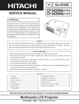 Hitachi CP-S420WA User manual