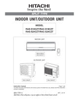 Hitachi RAC-X24CAT User manual