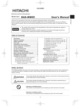 Hitachi HAS-WM05 User manual